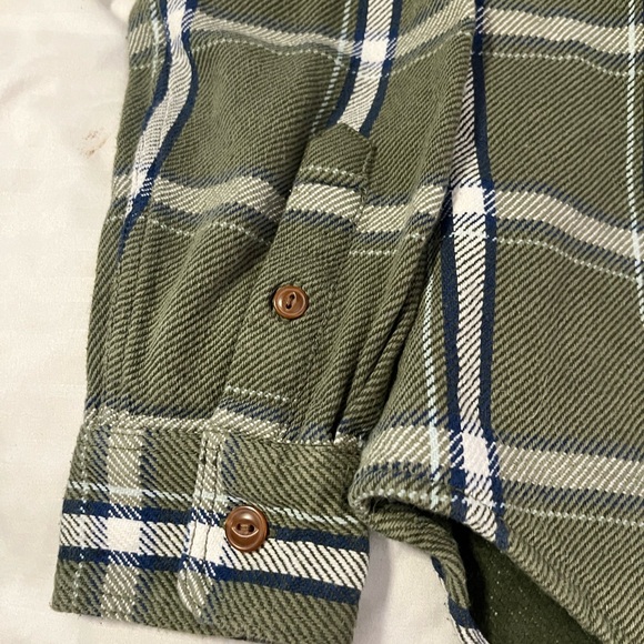 Old navy green fleece flannel - Picture 3 of 5